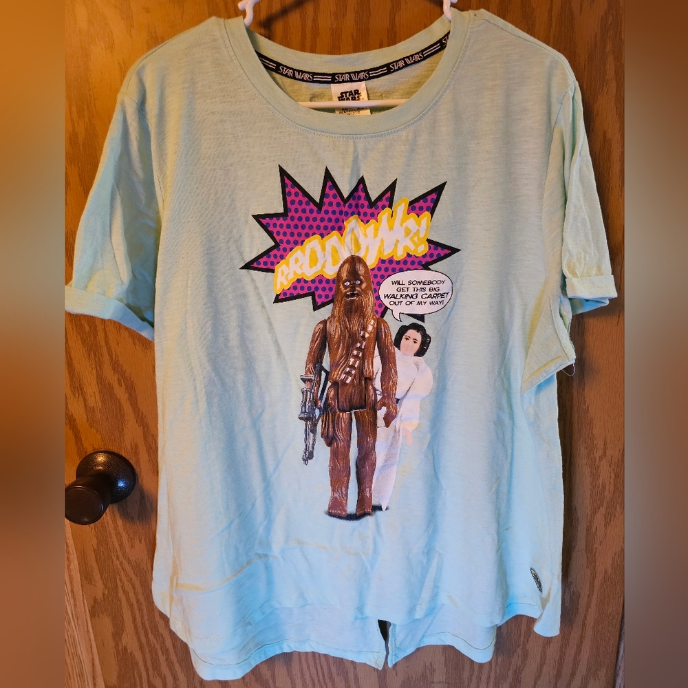 Star Wars Women's Graphic T-Shirt - Light Blue